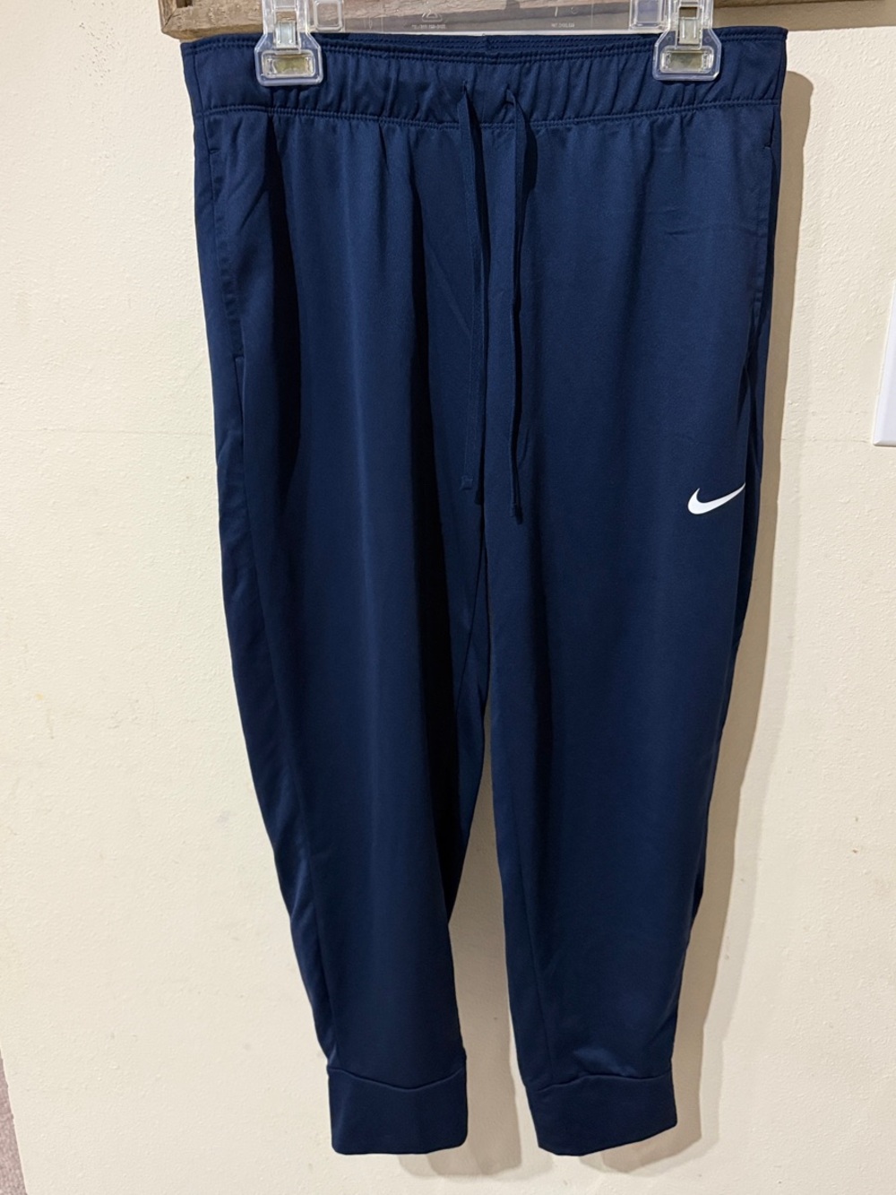 Nike Navy Blue Joggers with White Swoosh-Women’s